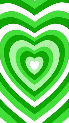 a green and white heart shaped background