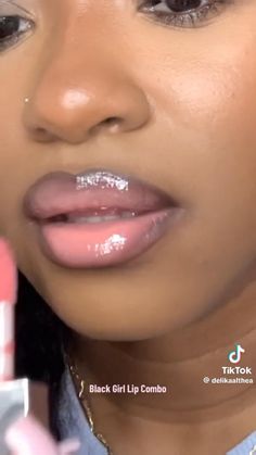 Makeup- Delikaalthea Lip Combo Tutorial, Glossy Lips Makeup, Lip Makeup Tutorial, Brown Skin Makeup, Lip Gloss Collection, Lip Combo, Glossy Lips, Brown Skin, Lip Liner