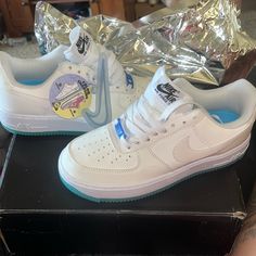 Nike Air Force 1 Low Women Lx Uv Reactive Size 7 New In Box Nike Air Force 1 Uv Reactive, Nike Air Force 1 Fade-resistant, Nike Air Force 1 Fade-resistant Round Toe, Nike Air Force 1 Fade-resistant Lace-up Shoes, Uv Reactive, Nike Air Force 1 Low, Air Force 1 Low, Classy Women, Nike Air Force 1