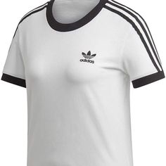 Brand New, With Tags, Plus Size Adidas Women’s White With Black Detail Short Sleeve Shirt Adidas Three Stripes Summer Tops, Adidas Summer Tops With Three Stripes, Basic Adidas Tops With Three Stripes, Basic Short Sleeve Tops With Three Stripes, Basic White Adidas Tops, White Basic Adidas Tops, Classic Adidas Cotton Tops, Casual White Top With Three Stripes Branding, White Casual Top With Three Stripes Branding