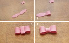 instructions to make a bow tie out of toilet paper