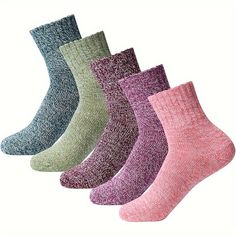 SPECIFICATIONSComposition: 95% Polyester;5% ElastaneMaterial: PolyesterOperation Instruction: Hand wash or professional dry cleanPattern: Geometric-patternSocks Type: Fuzzy SocksSocks Quantity: 5 PairsGender: WomenWeaving Method: Knit FabricStyle: ElegantItem ID: BD236616 Socks Ideas, Womens Wool Socks, Socks Christmas, Winter Socks, Warm Socks, Cool Gifts For Women, Women Socks, Women Gifts, Wool Socks