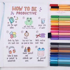 a coloring book with markers and crayons next to it that says how to be product