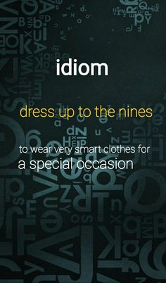 the cover of idom dress up to the nines, featuring letters and numbers