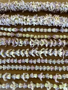 several different types of garlic on a table