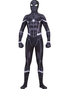 black spiderman homecoming bodysuit #spidermansuit #spidermanhomecomingsuit Spiderman Homecoming Suit, Cosplay Masks, Man Cosplay, Spiderman Suits, Halloween Costume Mask, Black Spiderman, Avengers Birthday, Spiderman Homecoming, Man Black