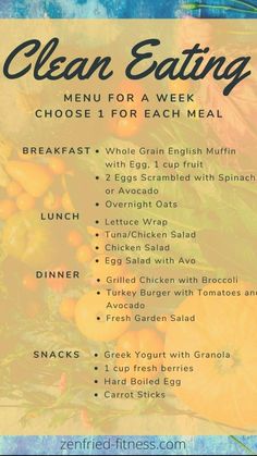 Clean Eating Menu, Clean Eating Diet Plan, Clean Eating Meal Plan, Easy Healthy Meal Prep, Clean Eating Diet, Eating Plans, Healthy Meal Prep, Diet Tips