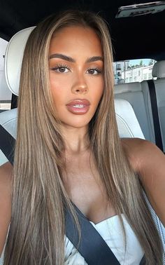 Hair Matches Skin Tone, Blonde Hair For Tan Skin Tone, Honey Blonde On Brown Hair, Sandy Blonde Hair Balayage, No Bleach Hair Color, Honey Caramel Highlights, Light Brown Hair Styles, Light Honey Brown, Brown Hair Styles