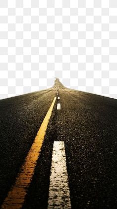 an empty road with no cars on it in the middle of nowhere, hd png