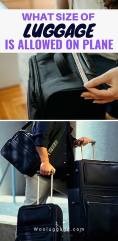 You need to know the size of your pretty luggage before you get out of your house. Most airlines becoming more specific about the size and the weight of your luggage, so knowing the exact luggage size is important if you want to have a stress-free trip. these helpful tips will show you the best luggage size you can take on a plane. #besttraveltips #luggage #tipsfortraveling #airporttraveltips #travelluggage #suitcaseluggage #airporttraveltips #airportlifehacks Small Suitcase, Cabin Bag