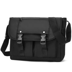 PRICES MAY VARY. Durable Messenger Bag:This messenger bag is made of smooth, thick nylon, lightweight and waterproof, with metal accessories, stylish and durable, perfect for school, work, travel and other occasions. Medium Commuter Bag:12.2"(L) x 4.7"(W) x 10.2"(H); weighs 1.0 Lbs; it is a medium sized bag with comfortable carrying capacity for everyday needs, hold your 9.7inch tablet, textbooks, folders, planner, files and other essentials. Secure Design:Top zipper and main flap hook and loop, Nylon Business Shoulder Bag With Pockets, Functional Shoulder Bag With Zipper Pocket For Students, Functional Large Capacity Shoulder Bag For Students, Functional Shoulder Bag For Students With Large Capacity, Functional Student Shoulder Bag With Zipper Pocket, Modern Nylon Laptop Bag For School, Versatile Nylon Laptop Bag For School, Versatile Nylon Shoulder Bag For Business, Student Satchel With Zipper Closure, Rectangular Shape