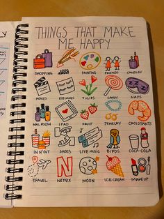 Things that make me happy - shppping, KBBQ, painting, friends, candles, movies, eyelashes, tulips, candy, naps, nail polish, iPad, fruit, jewelry, croissants, innout, shoes, live music, birds, Coca-cola, travel, Netflix, moon, ice cream, makeup Germany People, Diy Journal Books