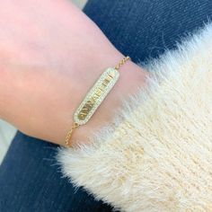 Elle Bracelet – Baby Gold Personalized Gold Jewelry, Present For Husband, 14k Rose Gold Bracelet, Gold Color Ring, Infinity Pendant, Bracelet Diamond, Letter Bracelet, Stainless Steel Bangles, Bar Bracelets