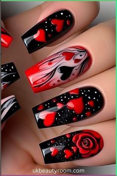 This post lists ideas for Valentine's Day Nails. If you are doing something special for Valentine's Day, why not decorate your nails with... Lists Ideas, Almond Nail Art, Lace Nail Art, Geometric Nail Art, Valentine Nail Art, Lace Nails, Geometric Nail