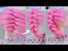 Dutch Braid For Beginners, Dragon Braid Tutorials, Bohemian Braid Tutorial, Fake Hair Braids, Unicorn Braid, Dragon Braid, Dutch Braid Tutorial, Braids Step By Step, Braids Easy