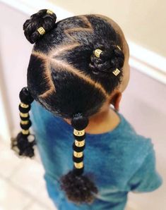 kids braided hairstyles includes enormous styles with braids like updo, bun, ponytail, cornrows, box braids, twisted braids.For your kids here is our gifts. Braids Beads, Natural Hairstyles For Kids