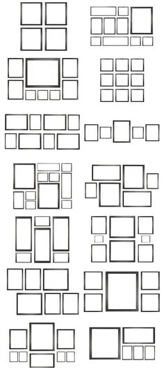 a bunch of frames that are on top of each other, all lined up together