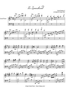 sheet music for piano with notes and chords