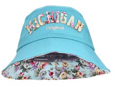 This bucket style hat is so floral and colorful! The bottom rim of hat features the floral pattern too. One size fits most. Casual Brimmed Sun Hat With Floral Print, Spring Floral Print Cap, Trendy Spring Visor Bucket Hat, Beach Hats With Floral Print In Cotton, Casual Cotton Hats With Floral Print, Casual Floral Print Spring Hats, Casual Floral Print Cap, Spring Floral Print Bucket Hat, Floral Print Bucket Hat For Spring