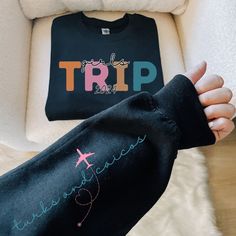 Custom Girls Trip Vacation Sweatshirt Favor Gift, Girls Trip Proposal Sweatshirt, Besties Girls Weekend Travel Trip, Custom Matching Shirts by ModishNikoleDesign on Etsy Friend Trip Shirts, Friends Vacation Tshirts Ideas, Girls Trip Shirts Ideas, Friends Vacation Shirts Beach, Girlfriend Vacation Shirts, Girls Trip Gift Ideas, Travel Shirts Ideas Friends, Girls Trip Matching Pajamas, Girls Trip Outfits