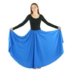 PRICES MAY VARY. Long full length circle skirt Pull-on elastic waistband for easy wearing and fast changes Skirt comes unhemmed Great for practice and performances Long full length circle skirt features a pull-on elastic waistband for easy wearing and fast changes during performances. This full skirt allows ample movement when dancing. Great for practice and performances. May be used for dances such as praise dance and ballroom. Skirt comes unhemmed, which allows it to be cut to your desired len Praise Dance Wear, Circle Dance, Homecoming Week, Praise Dance, Dance Skirt, Accessories Clothing, Full Circle, Circle Skirt, Full Skirt