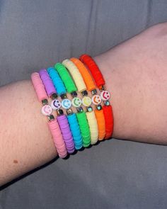 Hi! My name is Brianna, I am a full-time student who loves crefts! I hand-make each and every bracelet that you see here. Each bracelet features unique charms and beads. The beads are made from polymer clay. which is a safe material. Handcrafted, safe, waterproof, skin-friendly, and can be worn every day. Red Smiley Face Clay Bracelet, Unique Charms, Smiley Face, Full Time, My Name Is, My Name, Smiley, Favorite Jewelry, Polymer Clay