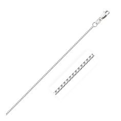 14k White Gold Octagonal Box Chain 1.0mm | Richard Cannon Jewelry Jewelry For Mom, White Gold Chain, 3d Inspiration, White Gold Chains, Gold Box, Box Clasp, Diamond Bracelets, Pricing Jewelry, Ring Collections