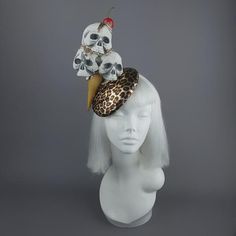 Leopard Print Hat, Drag Ideas, Funky Hats, Crazy Hats, Body Adornment, Beauty Magazine