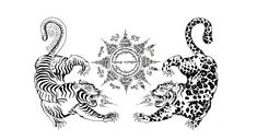 Leopard and tiger tattoo Tiger Leopard Tattoo, Tiger And Cheetah Tattoo, Tiger And Leopard Tattoo, Vintage Tiger Tattoo, Spiritual Tiger Tattoo, Two Tigers Tattoo, Tibetan Tiger Tattoo, Thai Tiger Tattoo, Tiger Spine Tattoo