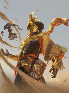 a man dressed as a pirate in the desert