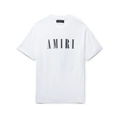 Logo-print tees are a core AMIRI style and part of every seasonal drop. This version is made from lightweight, smooth cotton-jersey and detailed with the brand's moniker across the front. Amiri Design, Amiri Shirt Outfit, Amiri T Shirt, Amiri Sweatshirt, Amiri Trousers, T Shirt For Men, Mr Porter, Printed Tees, Logo Print