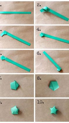 step by step instructions to make origami stars