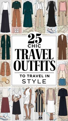 Travel in style with these 25 chic outfit ideas! Whether you’re flying or road-tripping, stay fashionable and comfortable on the go. Save this pin for your next travel wardrobe update! #TravelOutfits #FashionTravel #StyleGuide Trip Outfit Ideas Travel Fashion, Outfit Ideas For Trip, Tourist Outfit