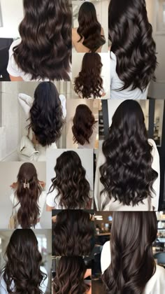 Dark Brown Hair Rich, Pretty Hair Cuts, Short Dyed Hair, Dark Brunette Hair, Brown Hair Inspo, Brown Hair Dye, Brown Hair Color, Hair Streaks, Hairstyles For Layered Hair