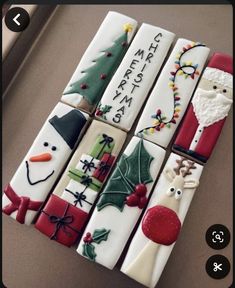 decorated christmas crackers sitting on top of a table