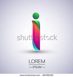 colorful abstract letter j logo design template with shadow and light effects, suitable for use in business