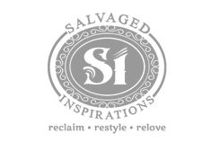 the logo for salvaged inspirations, which has been changed to include an image of a