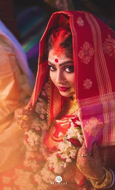 Sindur Dan Photography, Bridal Makeup Pictures, Lehenga Pink, Bengali Bridal Makeup