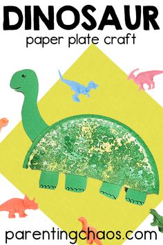 the dinosaur paper plate craft for kids