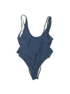 Cupshe One Piece Swimsuit Size: Large Swimwear - used. 20% Spandex, 80% Other Materials, Hearts | Cupshe One Piece Swimsuit: Blue Hearts Swimwear - Size Large Navy Sleeveless Bodysuit For The Beach, Navy Stretch Bodysuit For Beach, Navy Stretch Bodysuit For The Beach, Navy Sleeveless Bodysuit For Summer, Navy Sleeveless Bodysuit For Beach, Solid Ruffle One-piece Swimsuit For The Beach, Blue One-piece Beachwear For Pool, Fitted Blue One-piece Beachwear, Blue Stretch One-piece Swimwear For Poolside