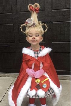 Cindy Loo Who Costume, Cindy Lu, Christmas Movie Characters, Christmas Party Costume, Diy Christmas Sweater, Halloween Parejas, World Book Day Costumes, Whoville Christmas, Clever Halloween