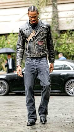 #fashion #outfits #outfitideas #mensoutfits #menswear #mensoutfitsideas Streetwear X Grunge, Sga Outfits, Leather Biker Jacket Outfit Men, Biker Jacket Outfit Men, Shai Fits, Biker Aesthetic Outfits, Motorcycle Aesthetic Outfits, Shai Gilgeous Alexander Outfits, Motorcycle Outfit Men