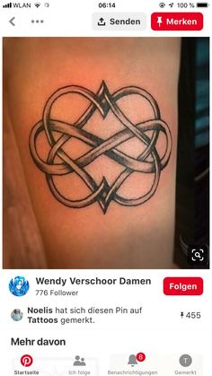 an image of a tattoo on someone's arm with the words wendy verschor