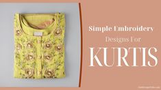 Neck Embroidery Designs For Kurtis, Neck Embroidery Designs, Kurti Embroidery, Chikankari Kurti, Latest Kurti, Embroidery On Kurtis