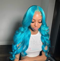 Lace Front Blonde, Blue Lace Front Wig, Body Wave Wigs, Hair Twist Styles, Unique Hair, Hot Hair Styles, Colored Wigs