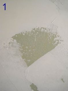 the corner of a wall with some paint on it