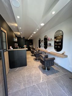 the salon is clean and ready for customers to use