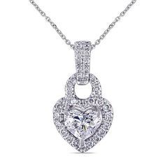 Heart And Round Brilliant Cut Diamonds Pendant Necklace 2.70 Ct | HarryChadEnt.com Diamond Earrings Studs Round, Diamond Heart Pendant Necklace, Heart Shaped Pendant Necklace, Round Diamond Engagement Rings, Heart Shaped Diamond, White Gold Diamond Rings, Heart Shape Pendant, Diamond Pendant Necklace, Natural Earth