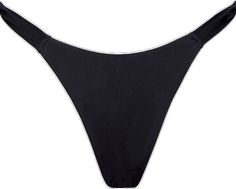 Fitted Black Seamless Swimwear, Fitted Black Swimwear With Built-in Bra, Black Fitted Briefs, Black Second-skin Elastane Swimwear, Black Bottoms With Boning For Night Out, Black High Cut Swimwear With Built-in Bra, Black Swimwear With Built-in Bra And Micro-elastic Fit, Sleek Black Second-skin Swimwear, Black Contoured Seamless Swimwear