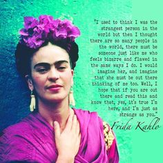 frida kallo quote with photo of frida kallo in front of green wall